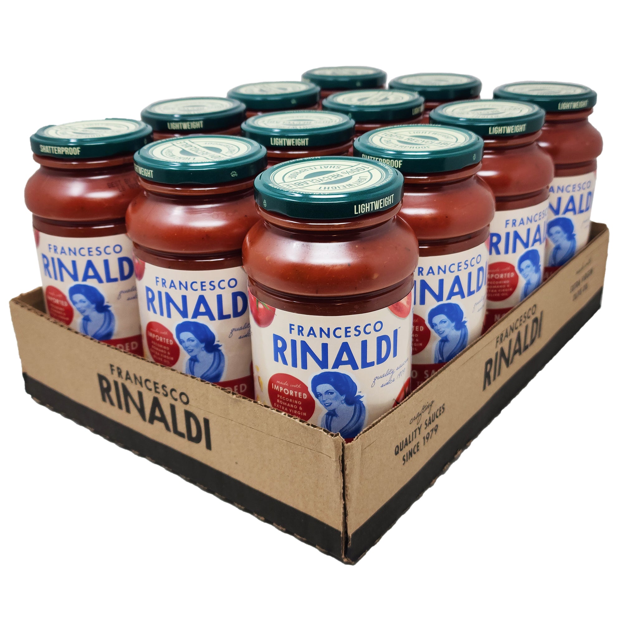 Fall von 12 Francesco Rinaldi Kein Salz hinzugefügt Pasta Sauce – 23,5 oz