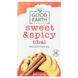Good Earth – Chai süßer & würziger Tee, 18 Beutel, Packung mit 6 Stück
