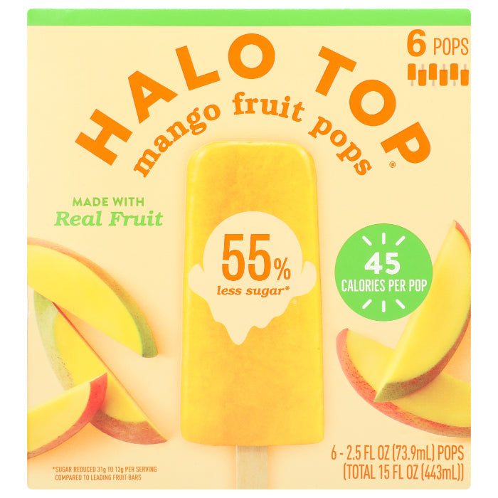 Halo Top – Frucht Bar Mango 6 Stück – (6er Packung)