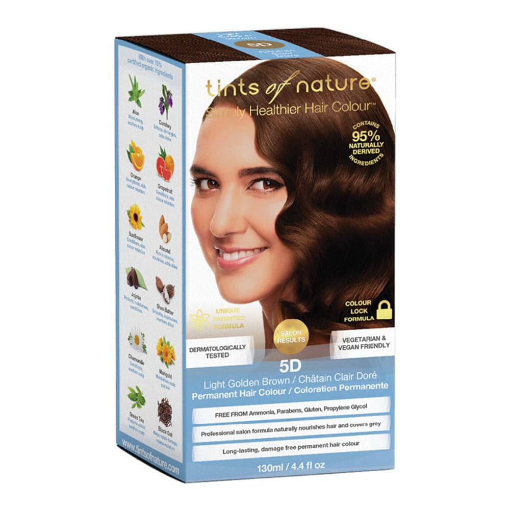 Tints Of Nature – 5D Licht Golden Braun Dauerhafte Haarfarbe