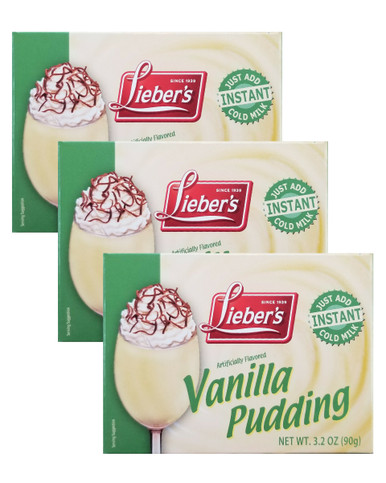 Lieber's Vanille Pudding Mischung, koscher für Passah (3er Packung)