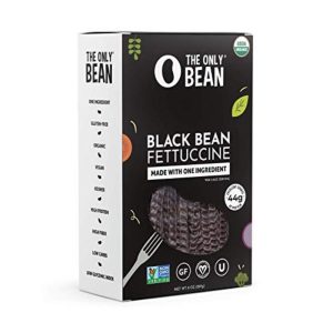 The Only Bohnen – Nudeln schwarze Bohnenfettuccine, Packung mit 6 Stück – 8oz