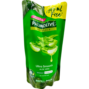 Palmolive Naturals Shampoo + Conditioner – ultraglatte Aloe Vera – Nachfüllpackung – 600 ml