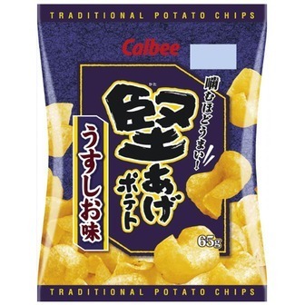 Calbee “Kataage Kartoffel, leichtes Salzaroma”, 65g