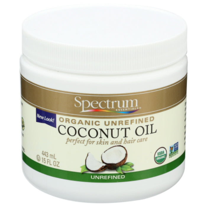 Spectrum Naturals – Oil Kokos Unraffined Org, 15 Fo – Packung mit 3 Stück