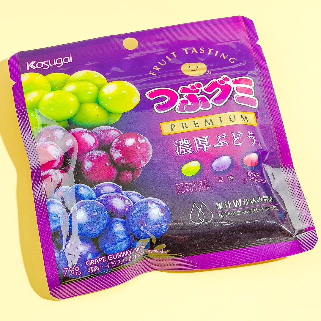 Kasugai Tsubu Premium Gummy Süßigkeiten – Reiche Trauben