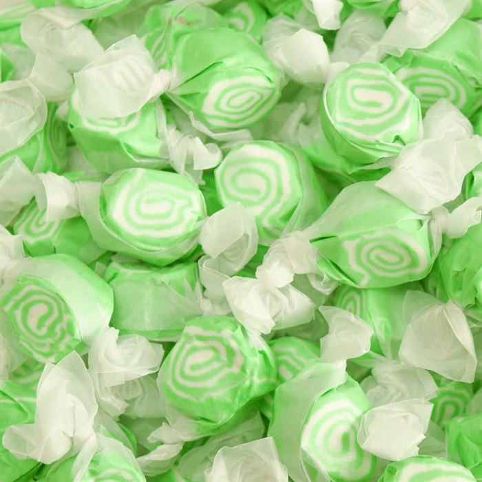 Sweet's Salzwasser Taffy Key Limette mit Kokosnuss Swirl – 3 lb Beutel