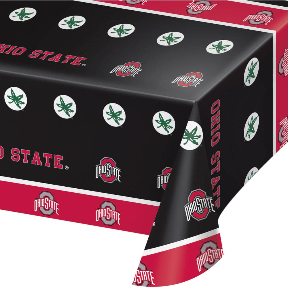 Kreatives Konvertieren – Ohio State University Plastic Table Cover, 1 Eac