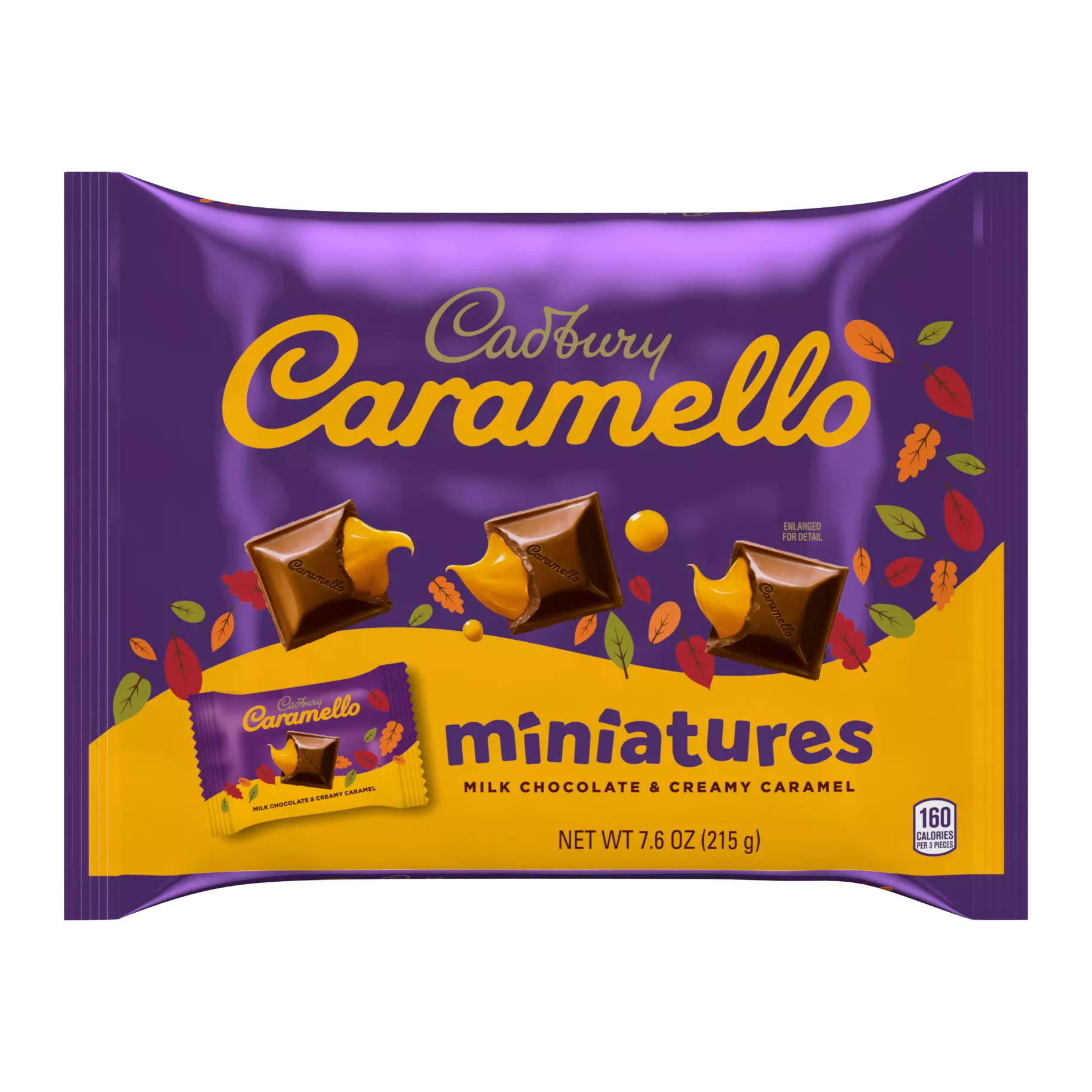 Cadbury Caramello Fall Milch Schokolade & cremige Karamell Miniatures Süßigkeiten