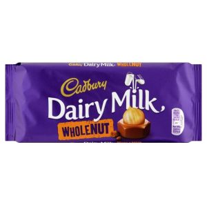 Cadbury Dairy Milchschokolade-Vollnussriegel (Packung 1) – 120g