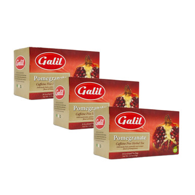Galil Pomgrante Aroma Tee 20 Teebeutel Anzahl (Packung mit 3)