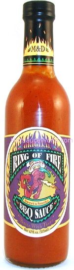 Ring aus Feuer original Grillsauce süß & rauchig, . – 12oz
