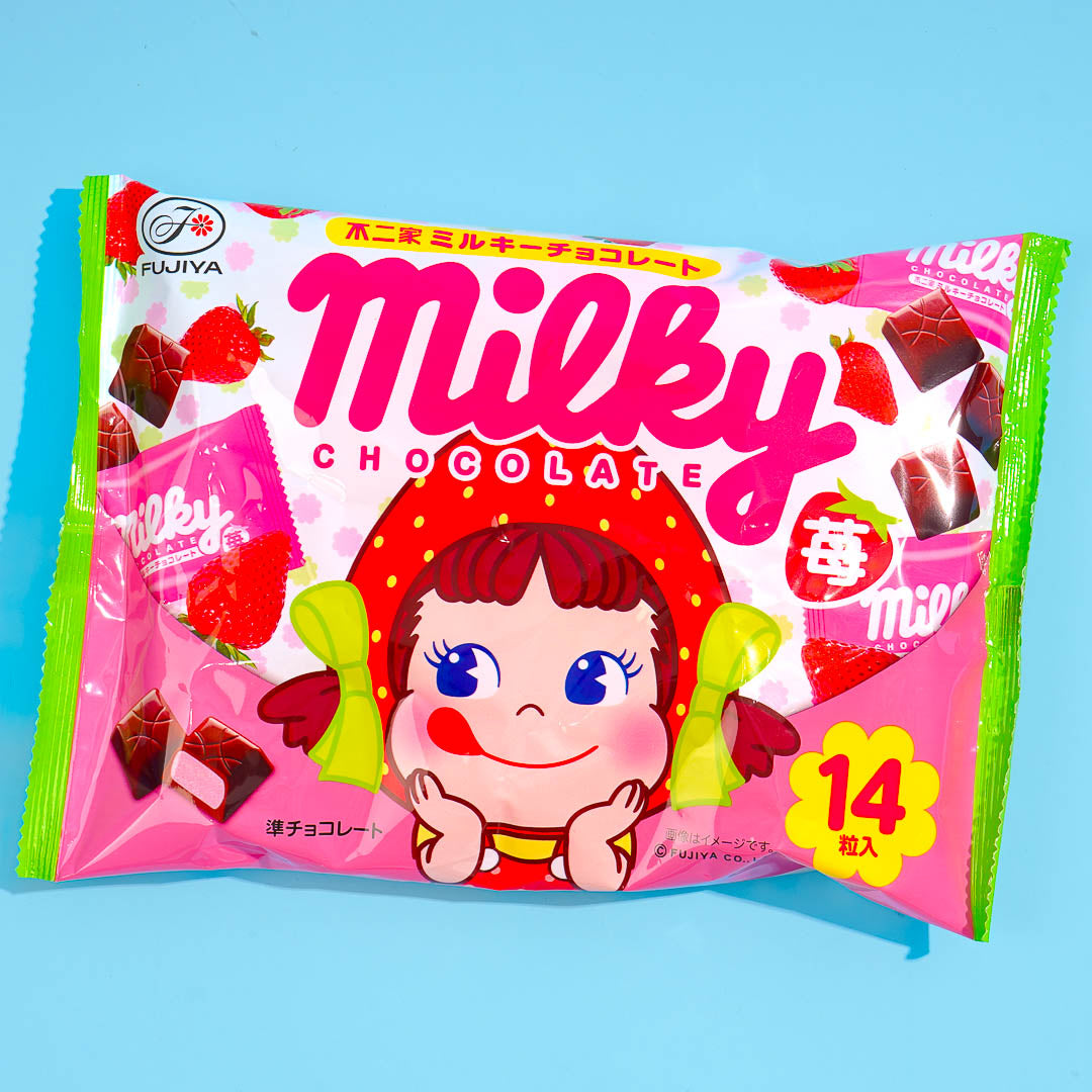 Milky Peko-Chan Schokolade – Erdbeere
