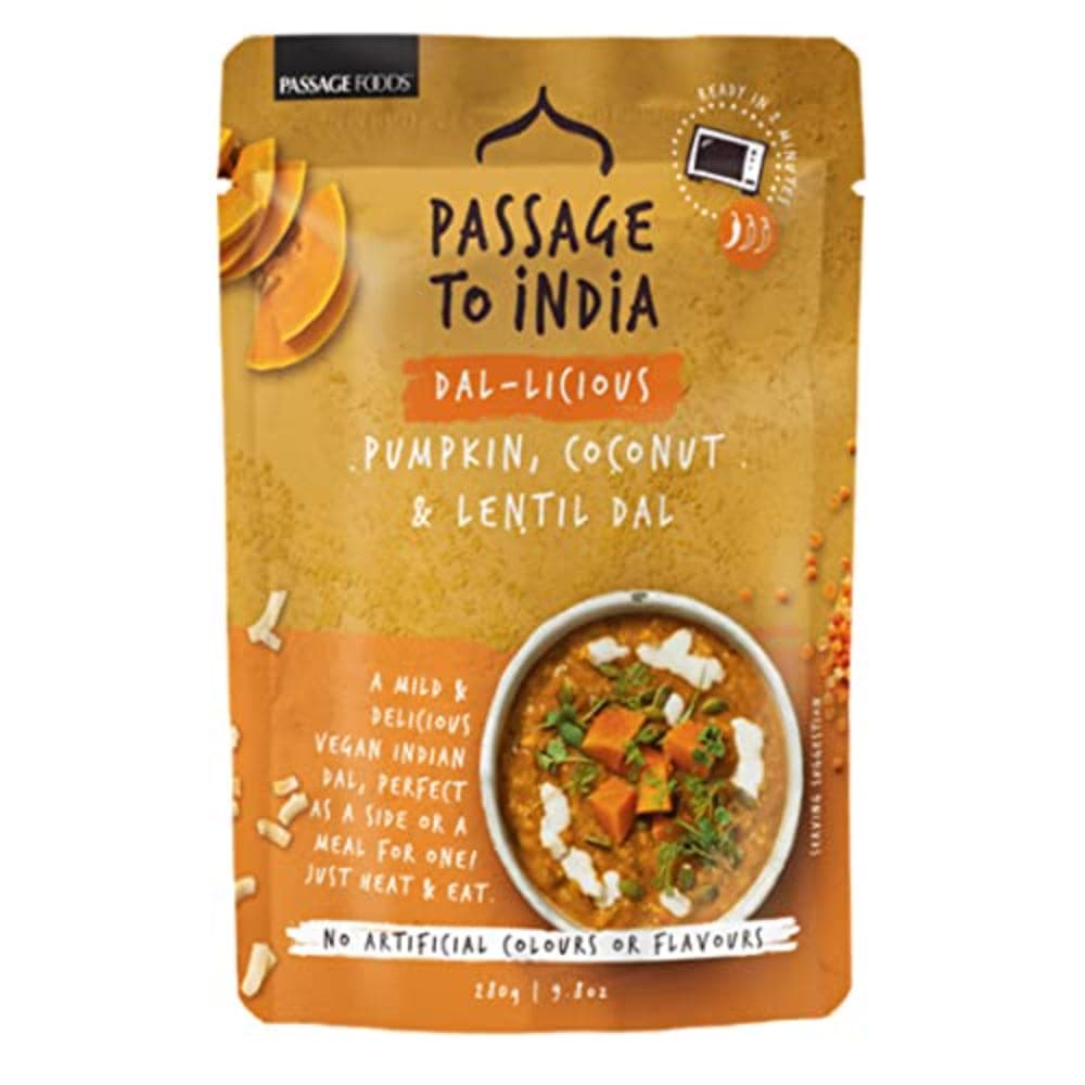 PASSAGE LEBENSMITTEL – Dal-licious Kürbis Kokosnuss & Linsen Dal – 280g