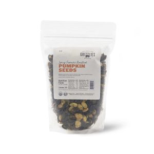 Grizzlie Knuspermüsli’s würzige Tamari geröstet Kürbis Samen Beutel – 12 x – 12oz