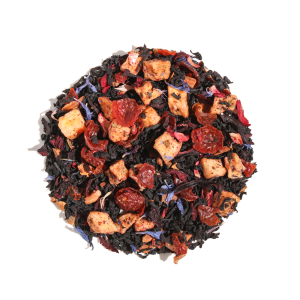 Berries and cremeschwarzer Tee