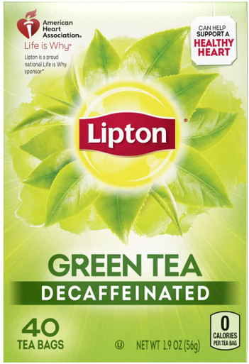 Lipton Entkoffeinierte grüne Teebeutel, 40 Stück