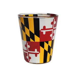 Maryland Flagge Vollumschlag Glas