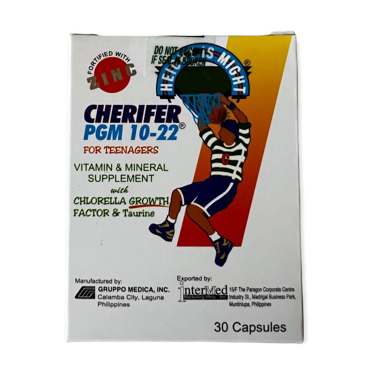 Cherifer PGM 10-22 für Jugendliche – mit Taurin und CGF – 30 Kapseln