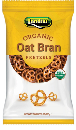 Landau Bio Haferkleie Brezeln gesalzen, 8 oz