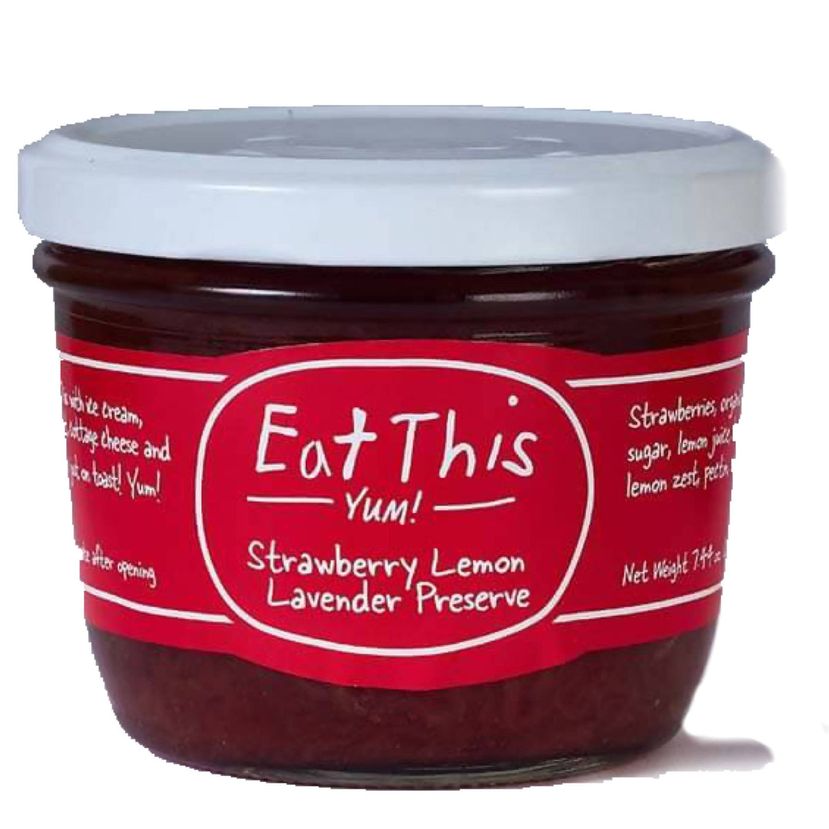 Erdbeere Lavendel Zitrone Zest Marmeladengläser – 12 x 7oz