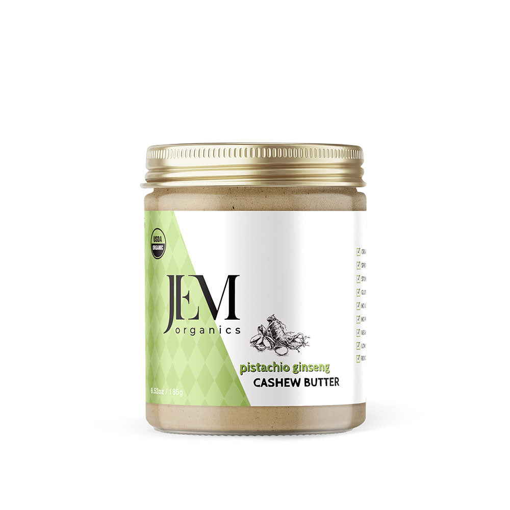 JEM Organics Pistazie Ginseng Cashew Butter – Kleine 6er Packung