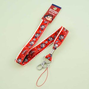 Peko-chan lustige Gesichter Lanyard