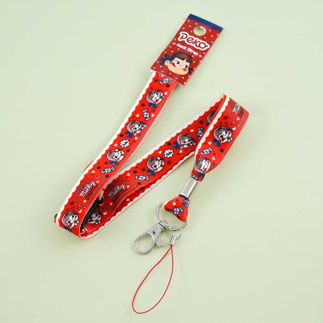 Peko-Chan Lustige Gesichter Lanyard