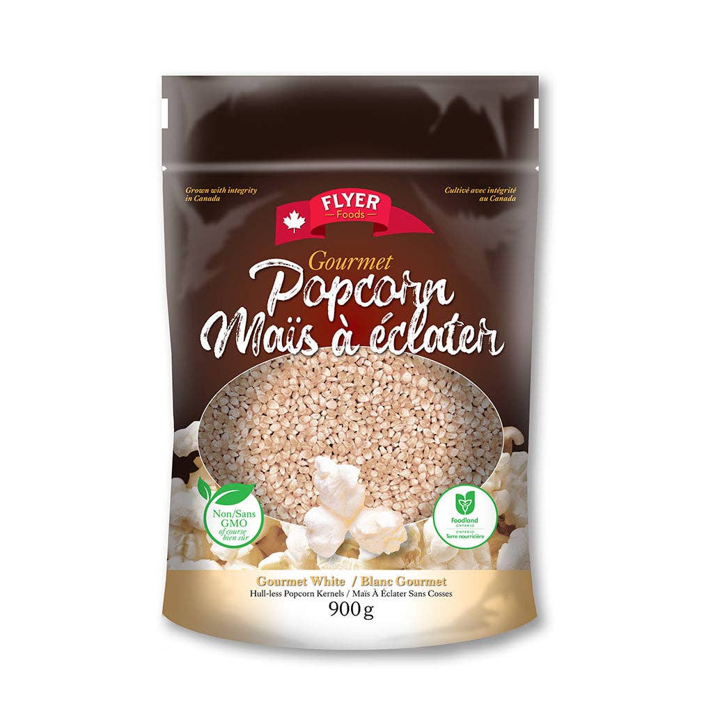 Flyer Foods Inc – Gourmet Weiß Hulless Popcorn Kernels – 2 Pfund