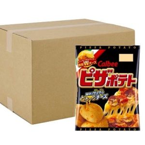 Calbee “Pizza Kartoffel, Kartoffelchips, x 12 Beutel – 63g