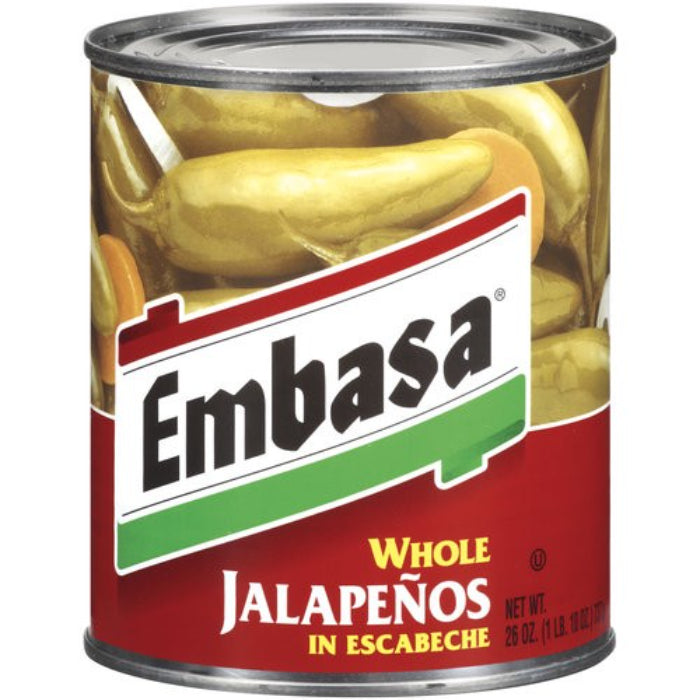 Embasa – Pfeffer Jalapeno Whl 26 Oz – Packung mit 6 Stück