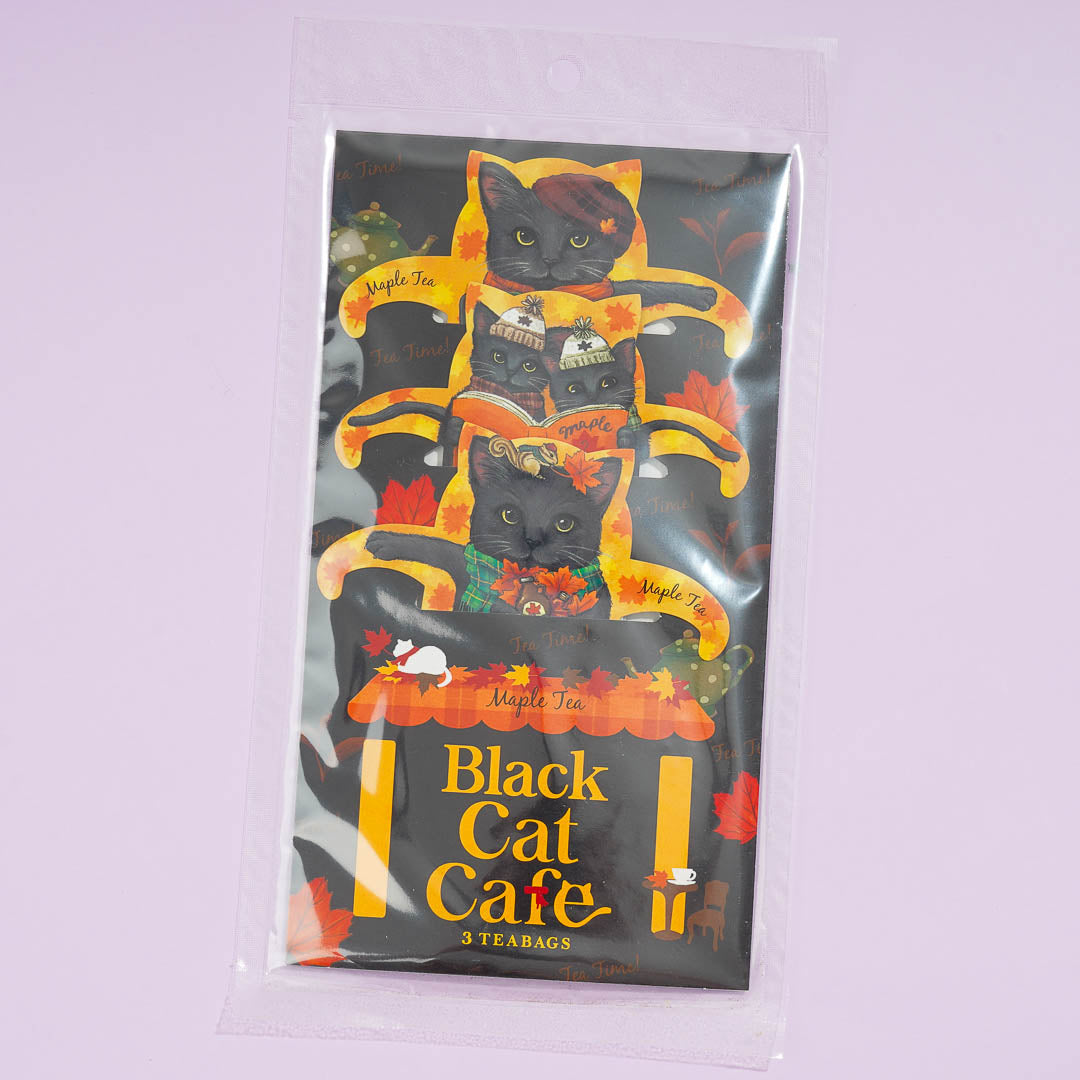Schwarze Katze Cafe Maple Tee