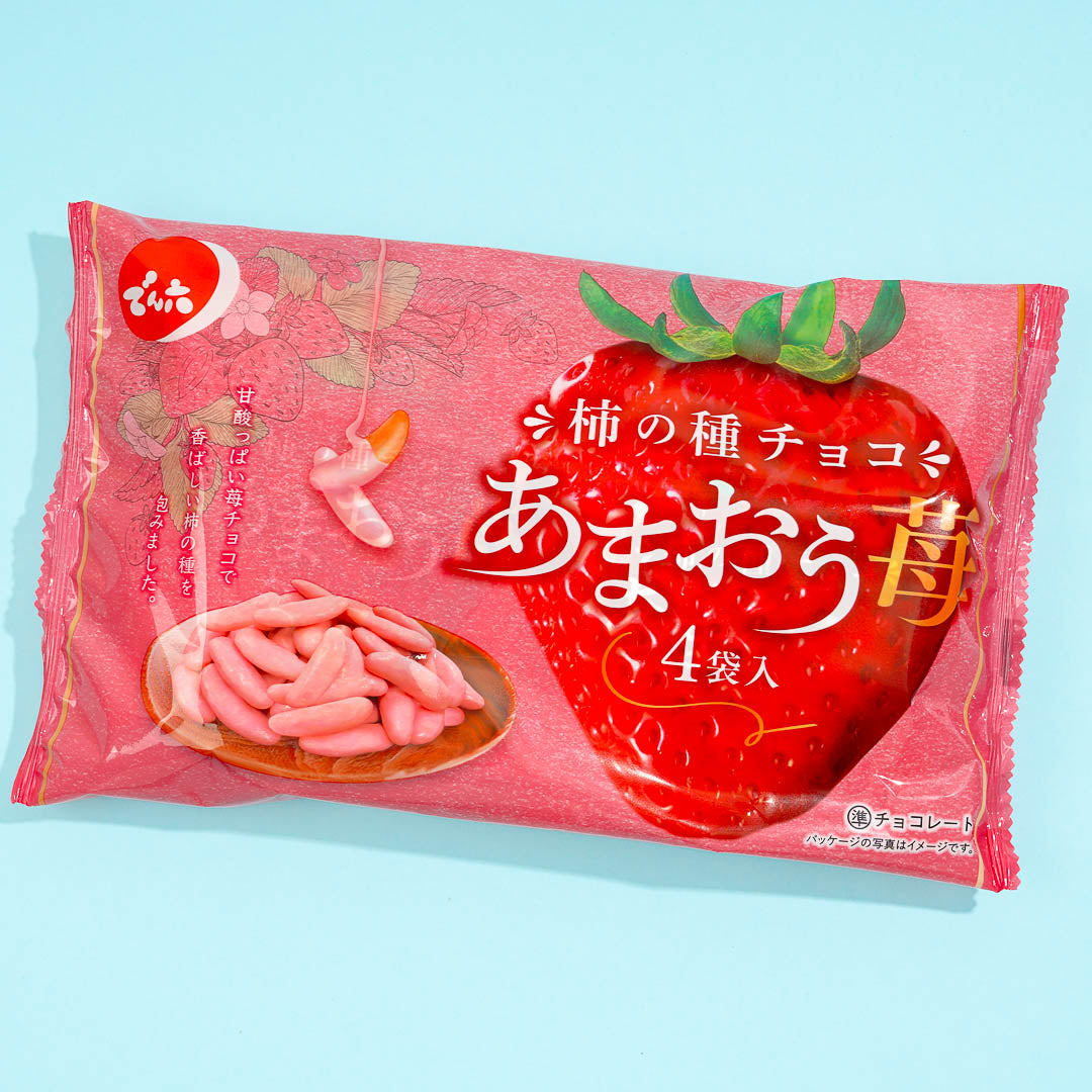 Denroku Kaki No Tane Amaou Erdbeere Senbei