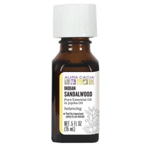 Aura Cacia Indisches Sandelholz Jojoba Essential,.5 fl oz Öl