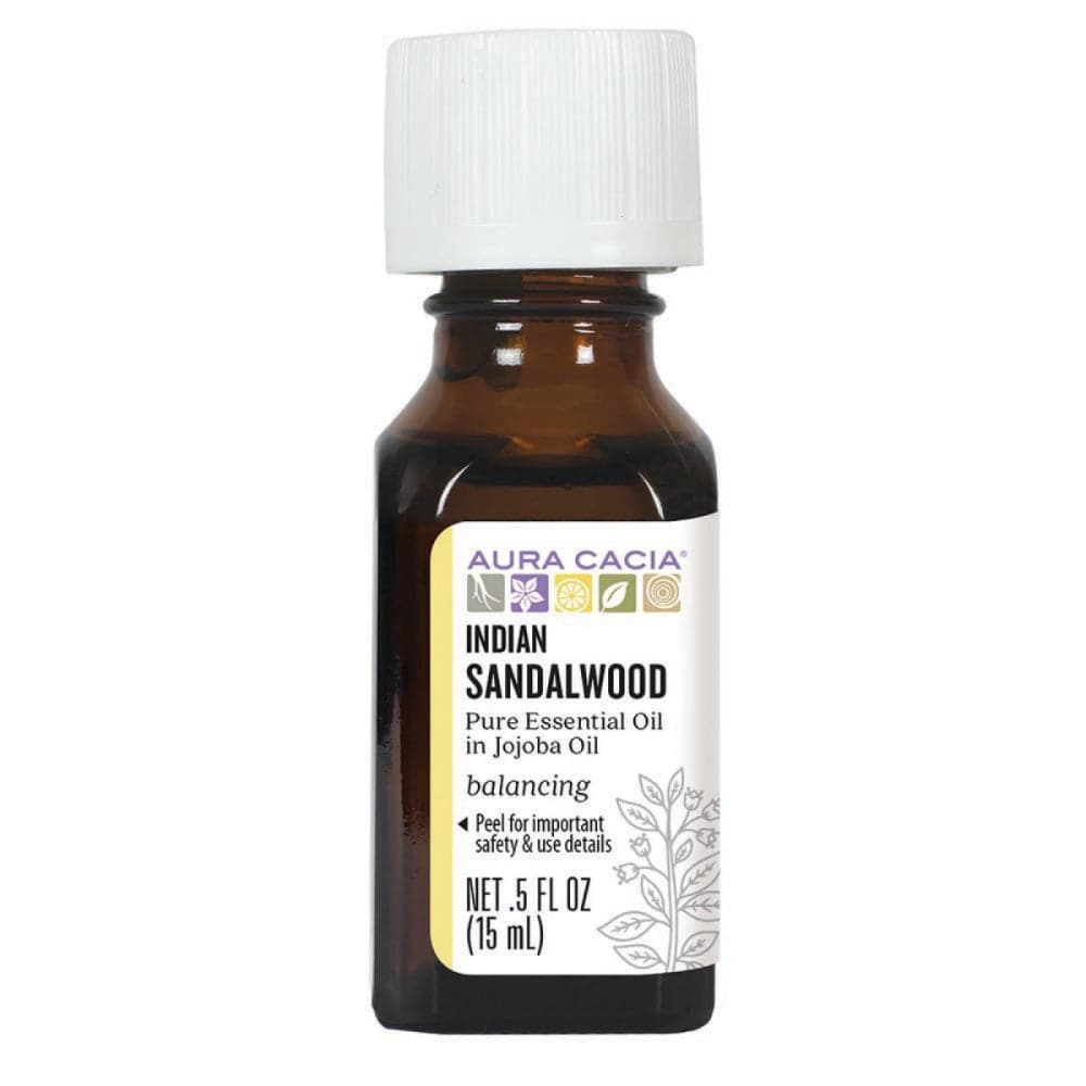 Aura Cacia Indisches Sandelholz Jojoba Essential,.5 fl oz Öl