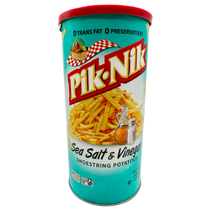 Pik-Nik Shoestring Potatoes Salz, n-Essig (groß) – 9 Unzen