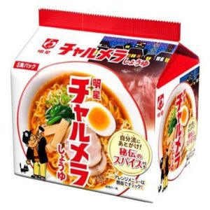 Myojo, Instant-Ramen, Cherumera, Sojasauce, 5 Beutel in 1 Packung