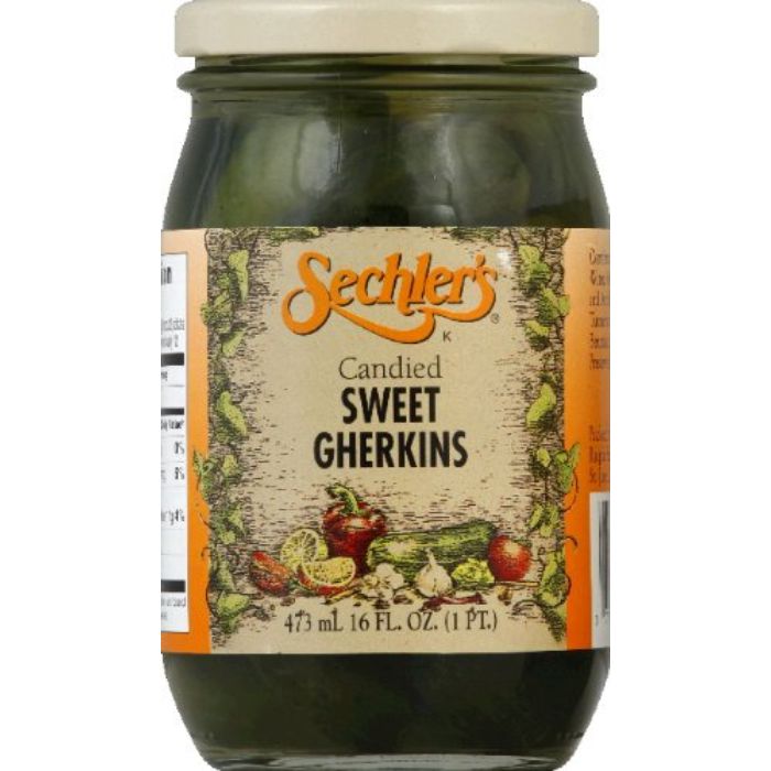 Sechler’s – Kandierte süße Gurken, 16 Oz – 6er Packung