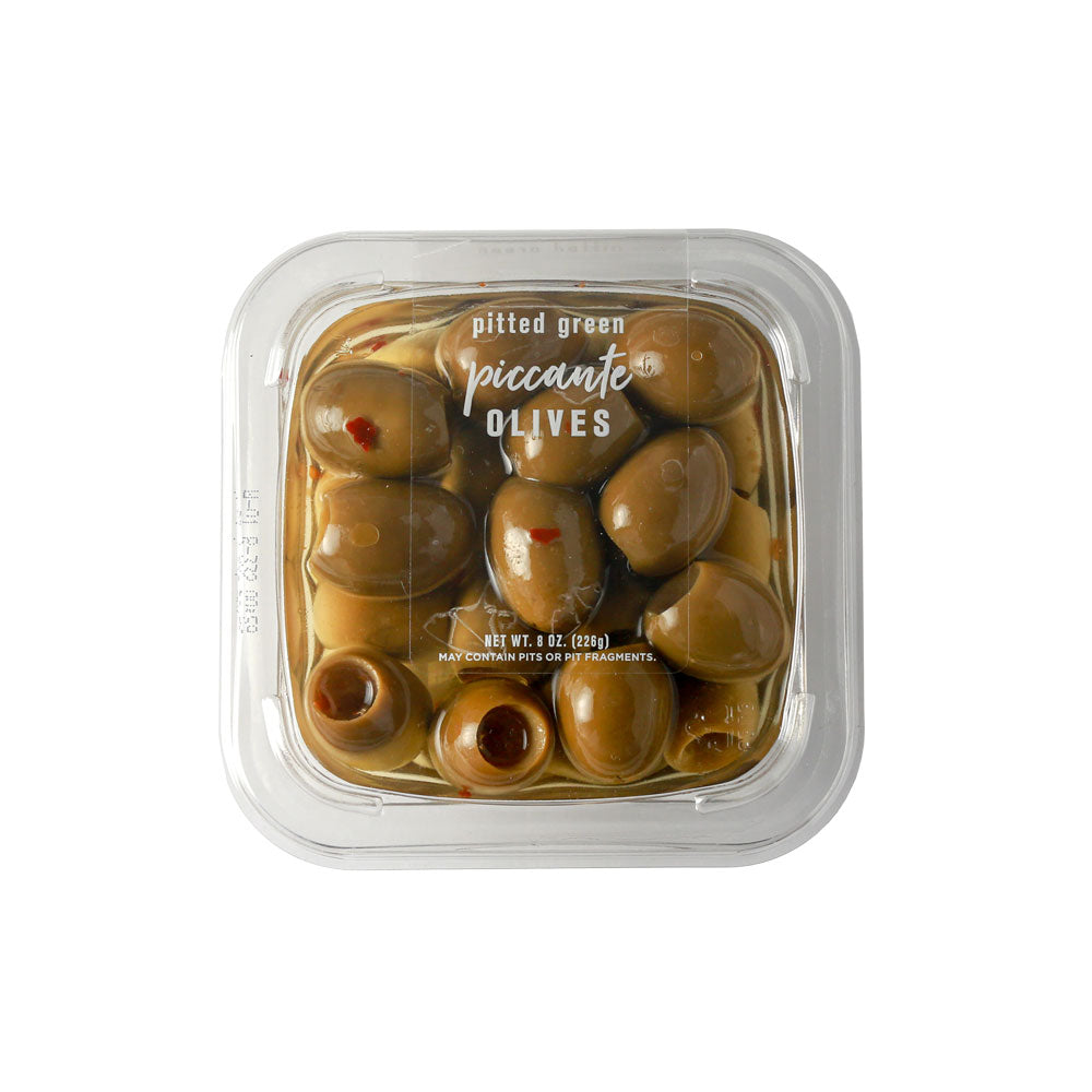 Delallo Oliv Grün Pitted Picante, 5 lb – Packung mit 2 Stück
