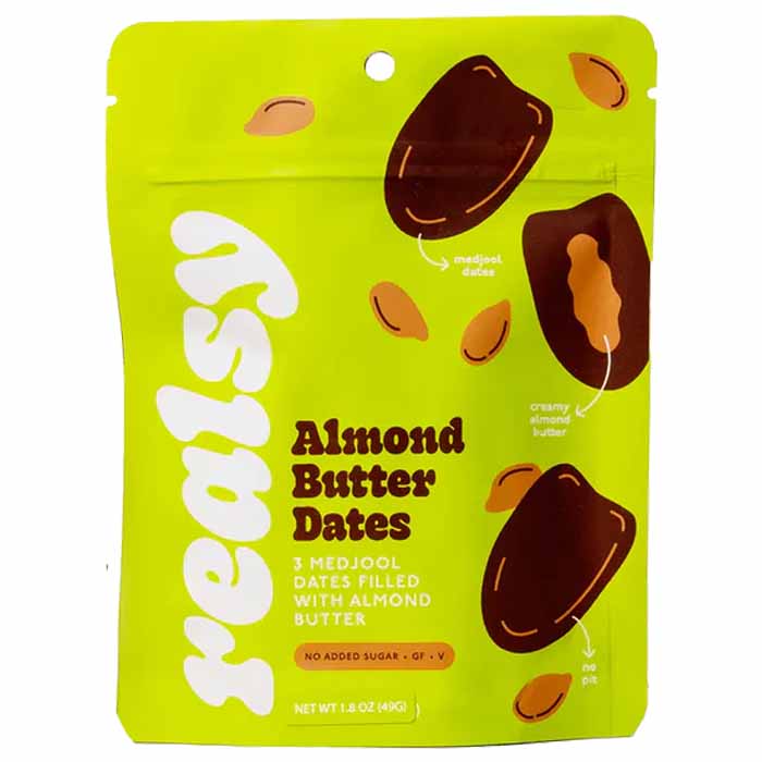 Realsy – Gefüllte Medjool Dates, 1,8 Unzen – Mehrere Geschmacksrichtungen