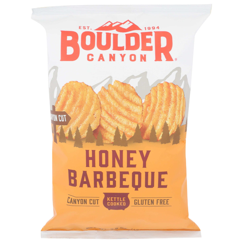 Boulder Canyon Canyon Cut Chips Honig BBQ, 6,5 Oz – Packung mit 12 Stück