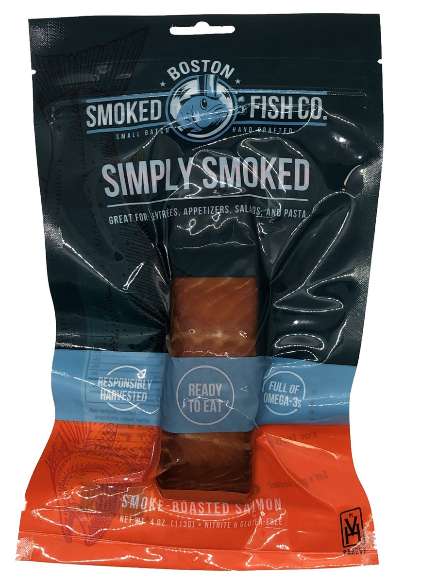 Boston geräuchert Fisch Co's Räucherlachs Portionen (heiß geräuchert) – 12 x 4 oz