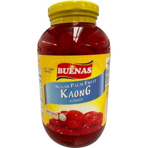 Buenas Zuckerpalmenfrucht in Sirup – Kaong – Rot – 32 OZ