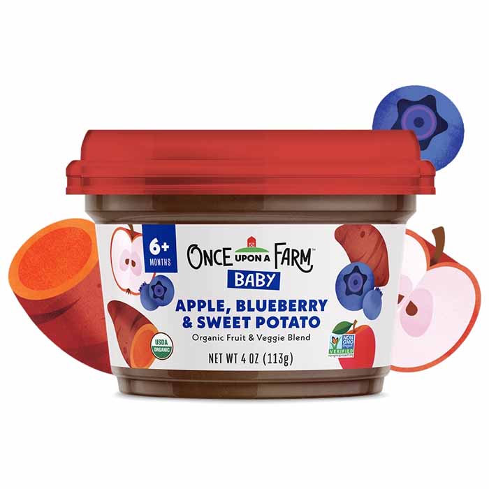 Once Upon A Farm – Bio-Babynahrung, 4floz – Mehrere Geschmacksrichtungen – Packung