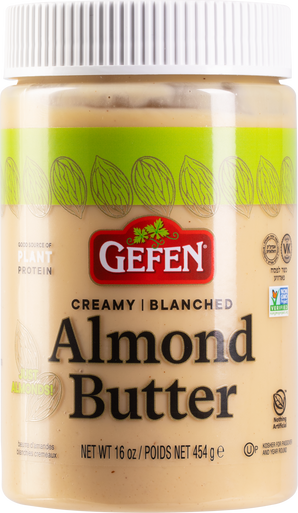 Gefen Raw Blanched Mandelbutter, 16 oz