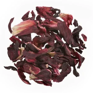 Hibiskusblüten, grob geschnitten
