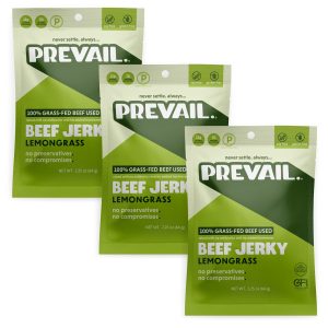 überwiegen ruckiges Zitronengras Rindfleisch ruckig, 100% Gras gefüttert – 3 Säcke x 2.25 Unze