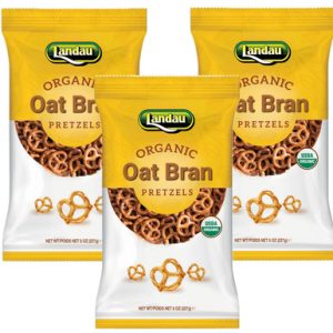 Landau Bio Haferkleie, gesalzen, 8 Unzen (Packung mit 3)