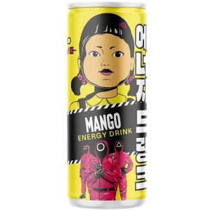 Tintenfisch Spiel Mango Energy Drink