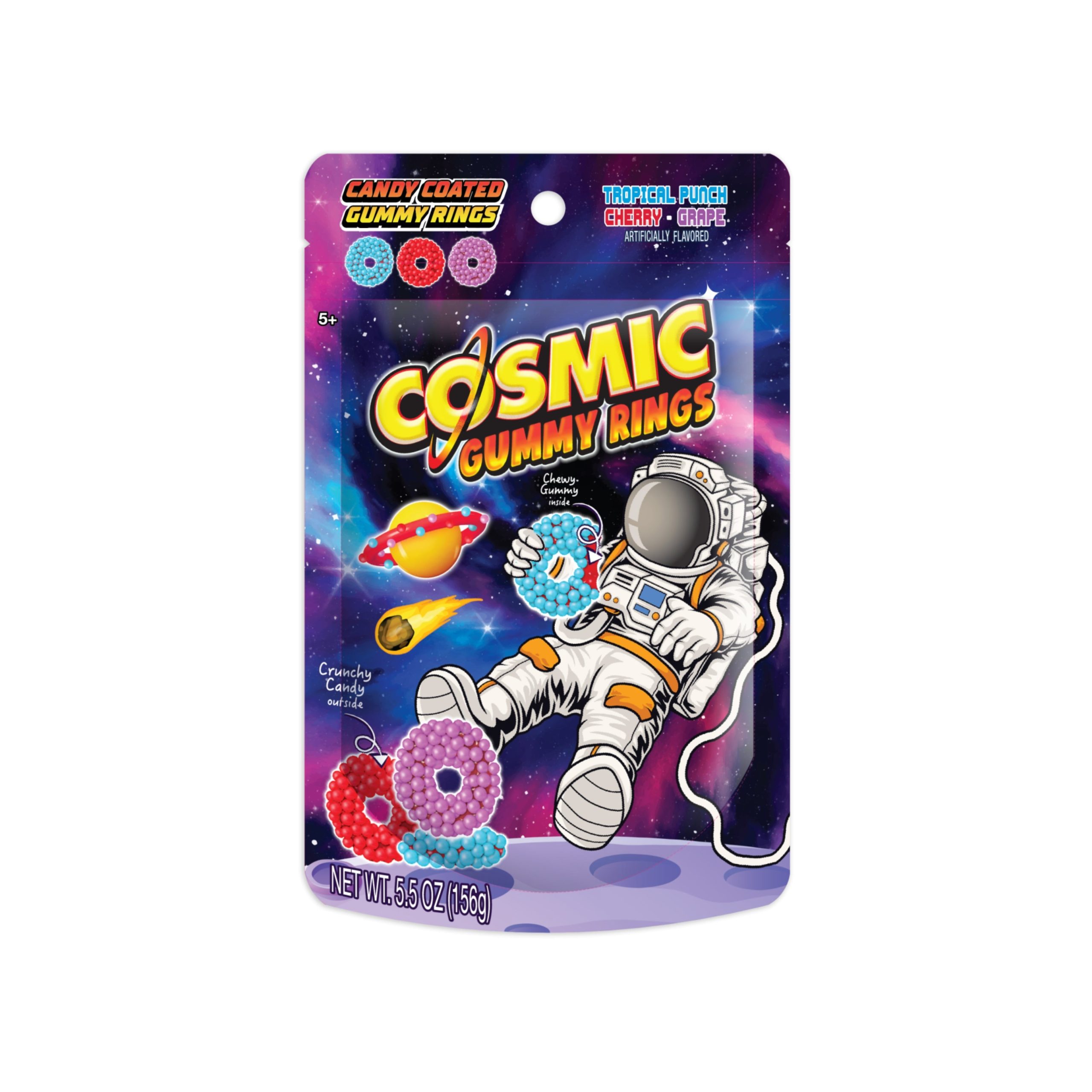 Cosmic Süßigkeiten Beschichtete Gummiringe (USA)